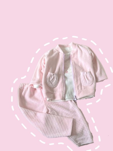 بجامة مخمل 3 قطع