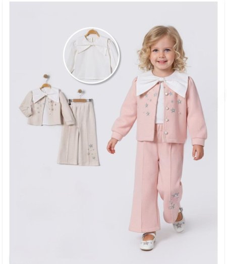 طقم بناتي مُهير 3 قطع