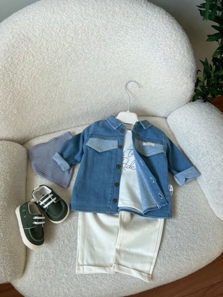 طقم جينز 3 قطع