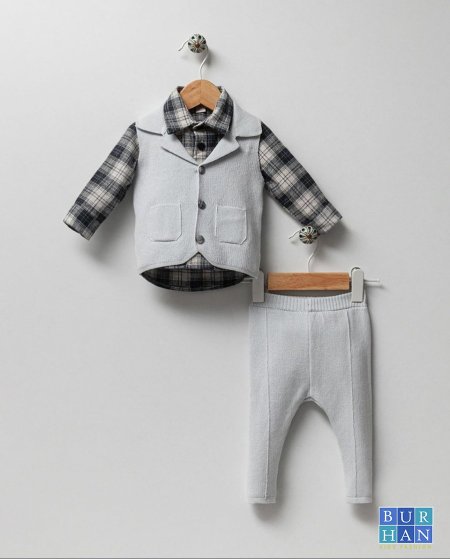 طقم 3 قطع صوف ناعم