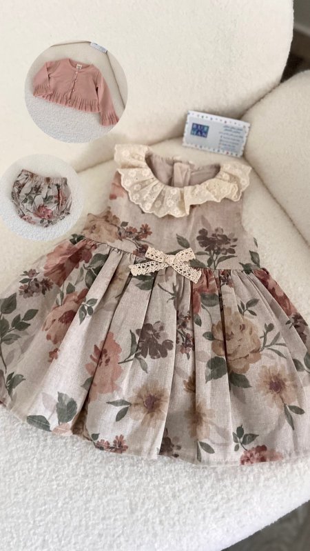 فستان مع جكيت 3 قطع