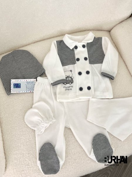 بجامة مخمل 5 قطع