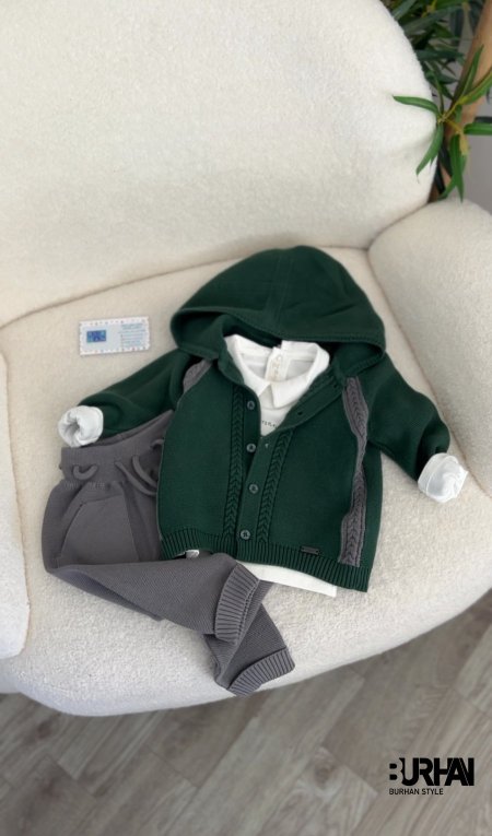 طقم صوف 3 قطع